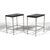 Pair of Minimalist Chrome Side Tables With Granite Tops For Sale - Image 4 of 10