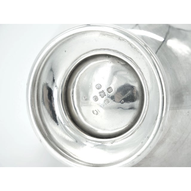 Silver English Late 19th Century Silver Plate Tableware Serving Water Pitcher For Sale - Image 8 of 13