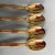 Mid-Century Modern 90's Present by Austria Vienna Gold Stainless Tea Spoons S/4 For Sale - Image 3 of 4