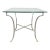 Vintage NeoClassical Maison Jansen Style Steel and Brass Hoofed Table For Sale