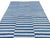 Not Yet Made - Made To Order Handmade Sky Blue and White Cotton Vegetable Dyed Striped Rug - 14'x16' For Sale - Image 5 of 9