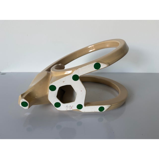 1980s Jaru Glazed Ceramic Gazelle / Ram’s Head Sculpture For Sale - Image 12 of 12