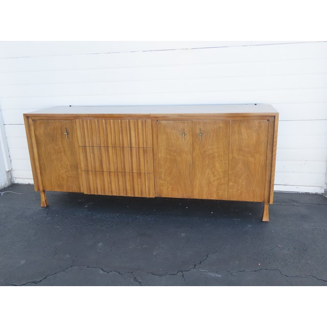 John Widdicomb Mid Century Two Part Sideboard Display Shelves Bookcase 6417 For Sale - Image 14 of 18