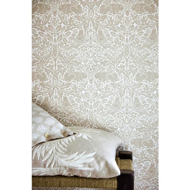 English Morris & Co Pure Brer Rabbit Wallpaper in Faded Sea Pink For Sale - Image 3 of 3