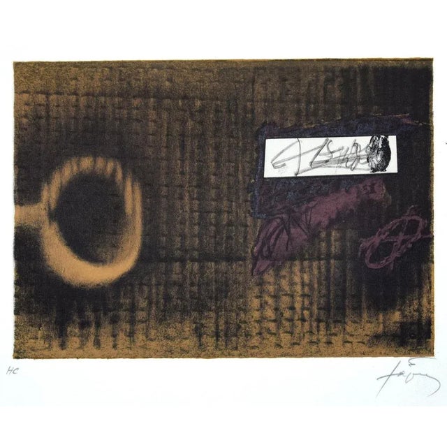 Modern Antoni Tàpies, L'Etiquette, Lithograph, 1979 For Sale - Image 3 of 3