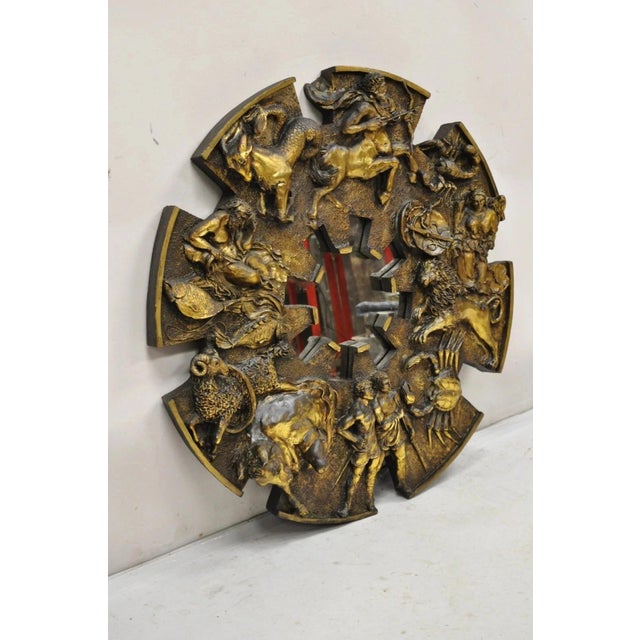 Vintage Finesse Originals Mid Century Modern Fiberglass Zodiac Sign Wall Mirror For Sale - Image 11 of 11
