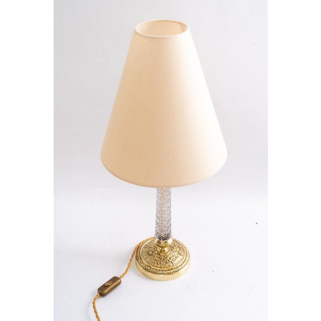 Historistic Cut Glass Stem Table Lamp, 1890s For Sale - Image 4 of 18
