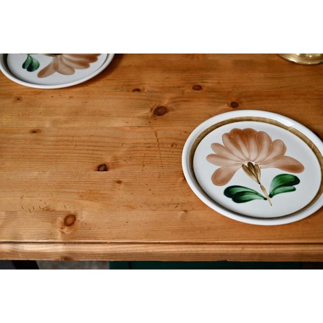 Large Bohemian Farm Table with Black Feet, 1970s For Sale - Image 6 of 18