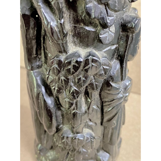 20th Century Japanese Black Brush Pen Holder For Sale - Image 6 of 9