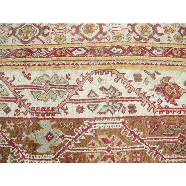Galerie Shabab Collection Early 20th Century Turkish Oushak Square Room Size Rug For Sale - Image 4 of 10