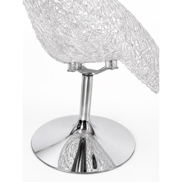 Rare Jacopo Foggini for Edra “Ester” Hand-Formed Polycarbonate Swivel Chair For Sale - Image 4 of 8