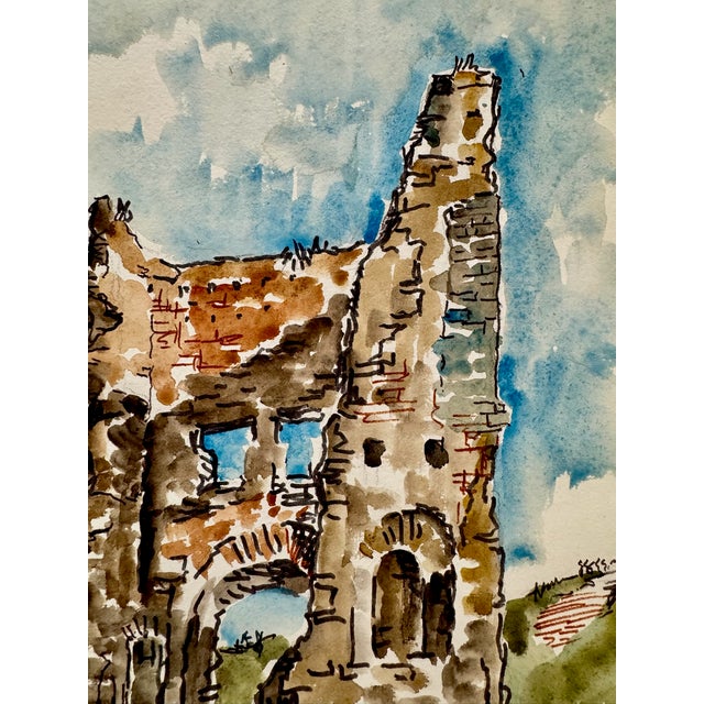 Original watercolor on paper by Henry Emil Salloch, also known as Heinz Emil Salloch, the German-born American artist and...