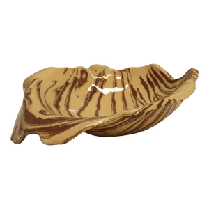 1990s Tiger Stripe Studio Pottery Dish