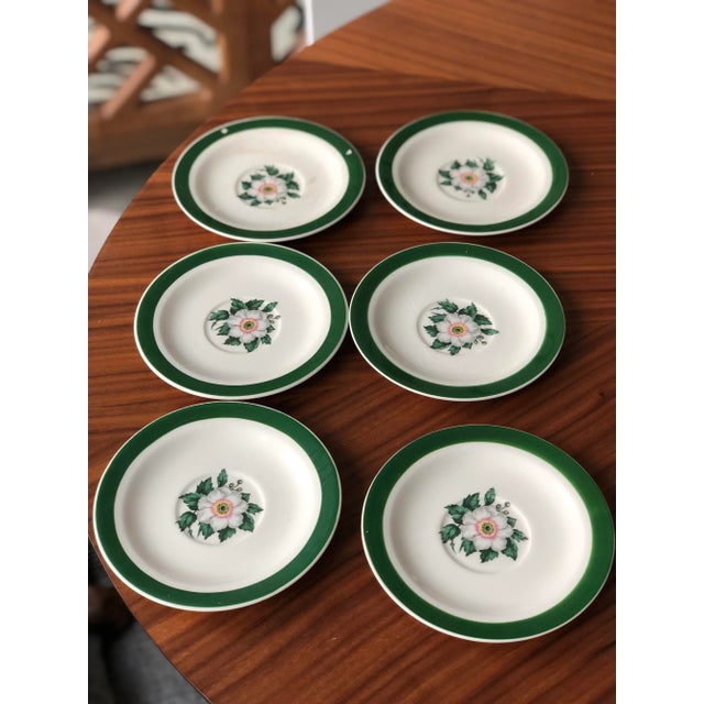 Art Deco 1940s Primrose Demitasse Cups & Saucers -12 Piece Set For Sale - Image 3 of 11
