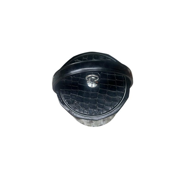1970s Mid Century Modern Black Vintage Ice Bucket For Sale In Miami - Image 6 of 12