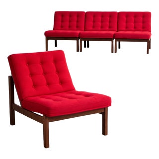 Moduline Chair in Teak by Ole Gjerløv-Knudsen Torben Lind for France & Søn, 1960s For Sale