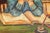 Unusual Antique Framed Oil Painting Portrait Unhappy Student Girl Classroom School For Sale In New York - Image 6 of 11