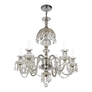 Mid 20th Century Georgian Style Cut Crystal Chandelier