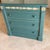 Federal style painted dresser, Teal green with accent pin striping and upper art embellishments. it is believed it was...