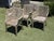 Terra Bordeaux Outdoor Dining Table Set, Outdoor For Sale In San Francisco - Image 6 of 12