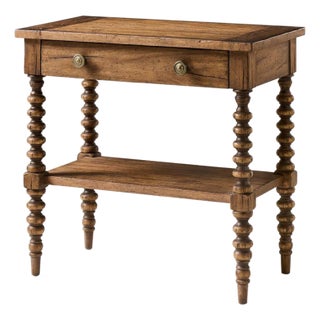 Bobbin-Turned Rustic Nightstand For Sale