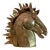 Vintage Brutalist Torch Cut Copper Horse Head For Sale