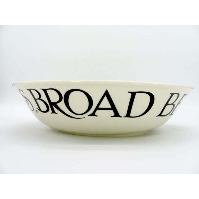 2010 13" Emma Bridgewater Black Toast & Marmalade Pasta Serving Dish Bowl For Sale - Image 6 of 7