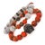 Indian Warrior Soul Bronze Indian Chief & Jasper Beaded Bracelet Set For Sale - Image 3 of 7