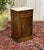 19th Century Walnut Bedside Table with White Marble Top For Sale - Image 4 of 12