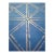 New Handmade Wallpaper With Metallic Geometric Pattern on Paper-Textile Runo For Sale