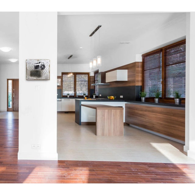 Gray "Nikon Away" Contemporary Trompe L'oeil Still Life Painting by Carl Smith For Sale - Image 8 of 9