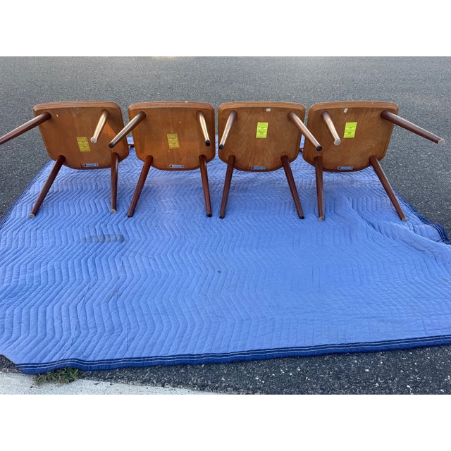 Wood Mid Century Modern f.d.b Mobler J77 Dining Chairs For Sale - Image 7 of 10