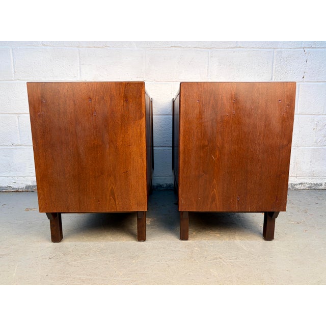 Pair of Mid 20th Century Walnut Cabinets For Sale - Image 9 of 18