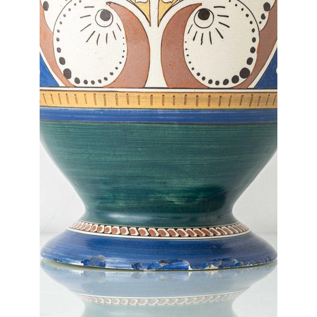 Brown Art Nouveau Faience Vase from Arnhemsche Fayencefabriek, Netherlands, 1910s For Sale - Image 8 of 10