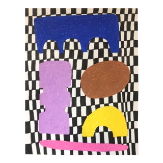 "A 4 Pas" Ink on Paper Drawing For Sale