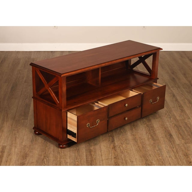 English Ethan Allen 'British Classics' Media Console For Sale - Image 3 of 18