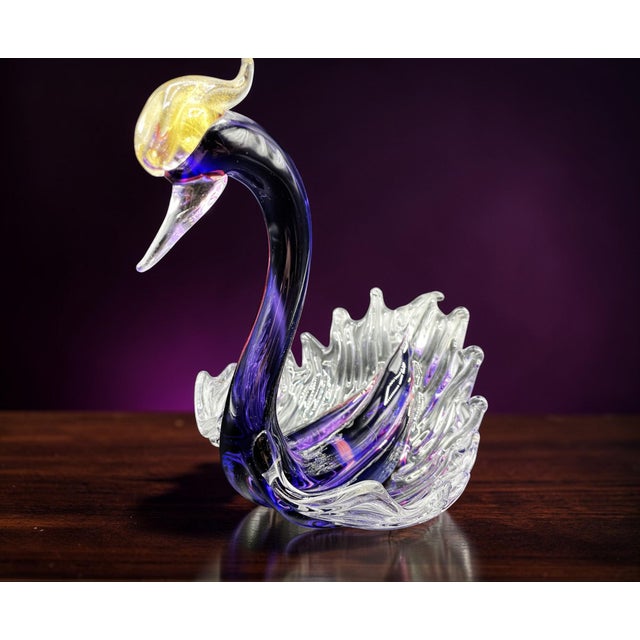Murano Glass Swan by Archimede Seguso, 1950s For Sale - Image 6 of 13