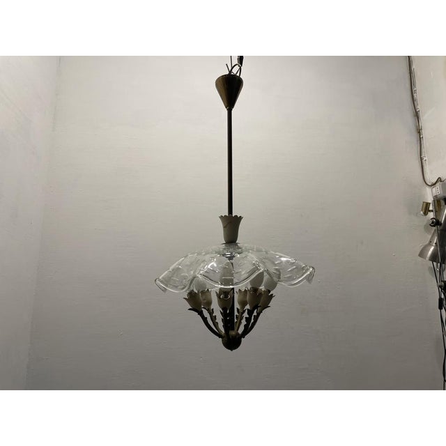 Vintage Pendant in Bronze and Murano Glass, 1950s For Sale - Image 13 of 16