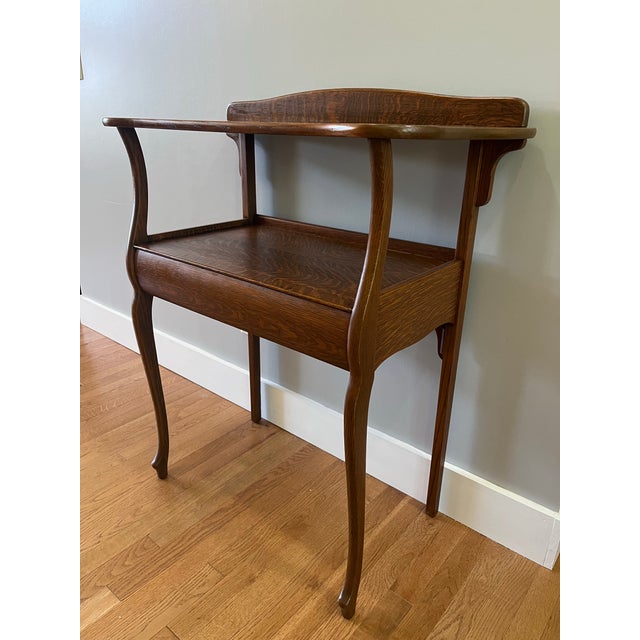 Antique Oak Server For Sale - Image 10 of 10