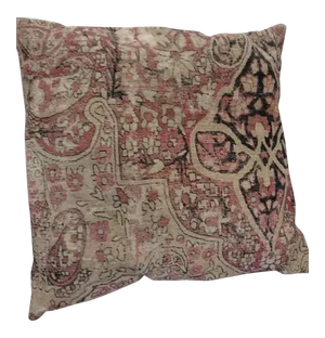 Large Antique Rug Fragment Pillow