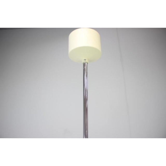 Large Mid-Century Czechoslovak Opaline Glass Pendant Lamp from Napako, 1970s For Sale - Image 9 of 13