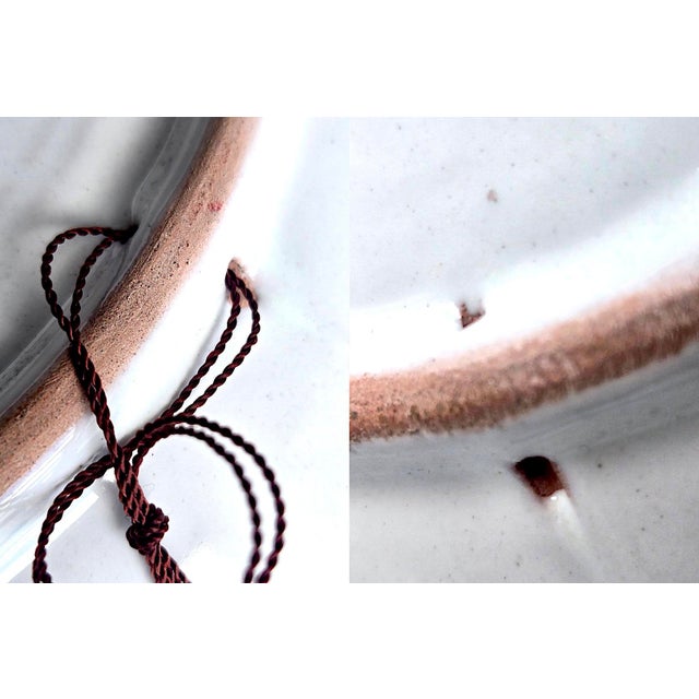 Vintage Hand Painted Talavera Mexico Ceramic Wall Platters, a Pair For Sale - Image 11 of 13