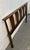 This vintage Mid-Century Modern walnut headboard features a distinct architectural vertical slat design. Please confirm...