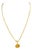 24 Karat Pure Gold Hand Made Yellow Gold Coin Necklace, 10.8 Gm, 18 Inch For Sale
