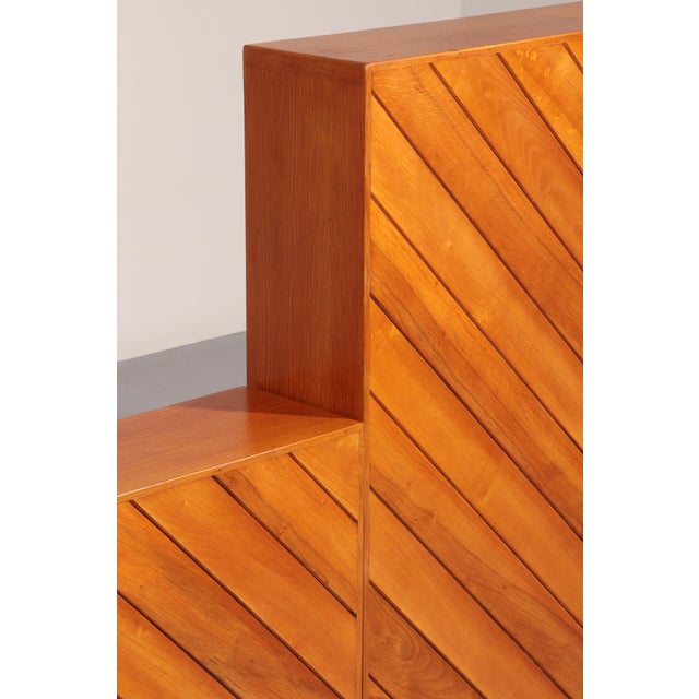 Brown Vintage Beechwood Room Dividers with Slatted Design, 1970, Set of 2 For Sale - Image 8 of 13