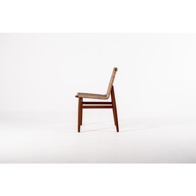 1950s Vintage Teak and Rattan Chair by Jørgen Høj for Thorald Madsen, 1950s For Sale - Image 5 of 16