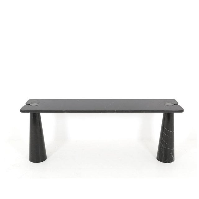 Black Marble Eros Console by Angelo Mangiarotti for Skipper, 1990s For Sale - Image 6 of 6