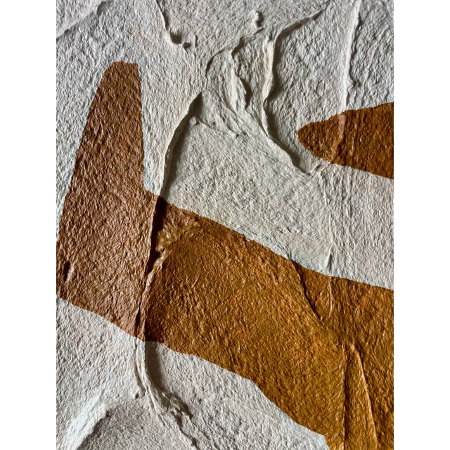 Original minimalist abstract painting on stretched cotton canvas. Framed in a solid wood locally crafted frame. The...