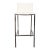 Cb2 Faux Leather Bar Stool For Sale
