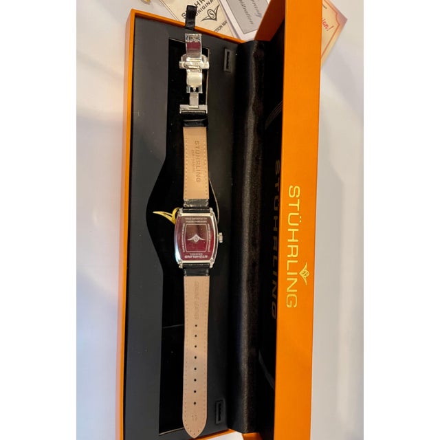 Watch is Brand New in a box Total length of the watch with leather belt is 9 inch Department: Men Case Color: Silver...